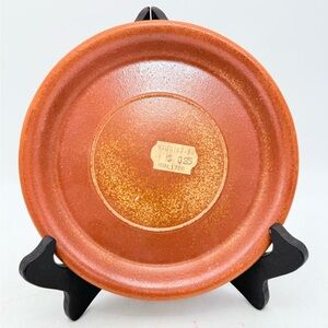 vintage small plate Sial Hors Serie art pottery, Gaétan Beaudin speckled Cerval